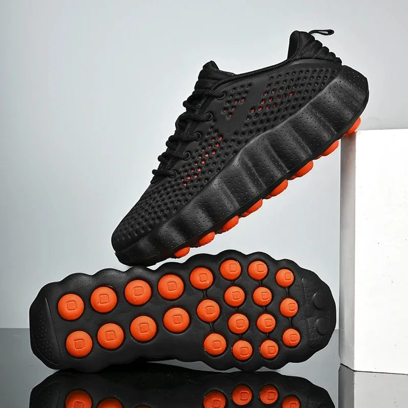 Men's Breathable Running Shoes Cushioned Non-slip Woman Casual Sneakers Massage Athletic Footwear for Outdoor Jogging Sports — image 11