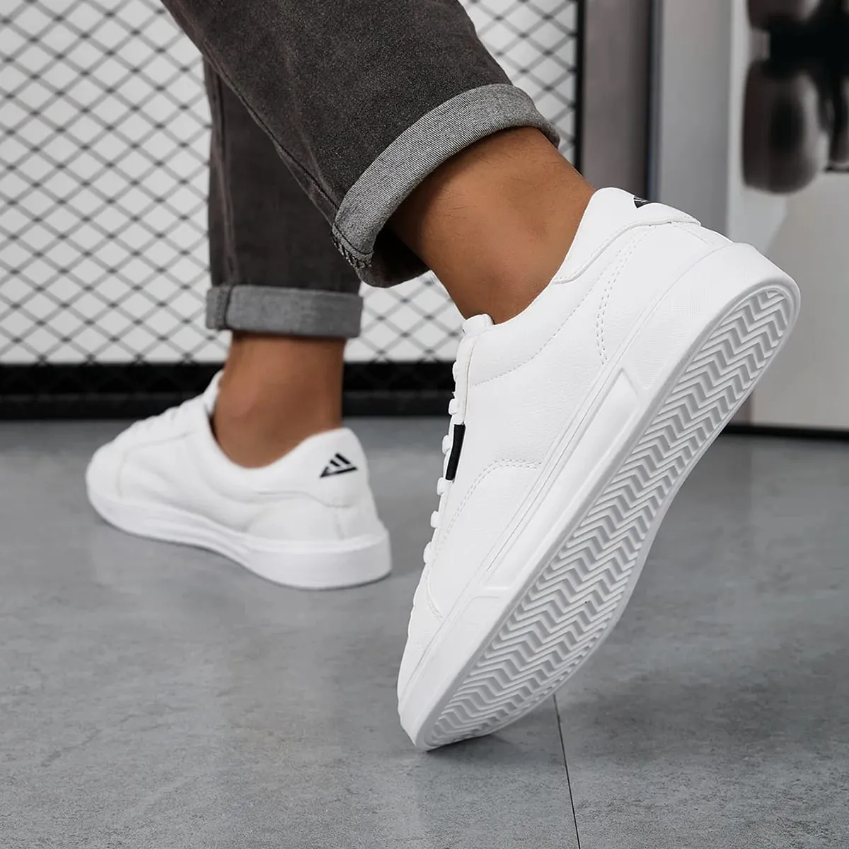 Men Shoes Comfortable Casual For Women White Leather Sneakers Lightweight Walking Flat Outdoor Sport Running Tennis Zapatillas