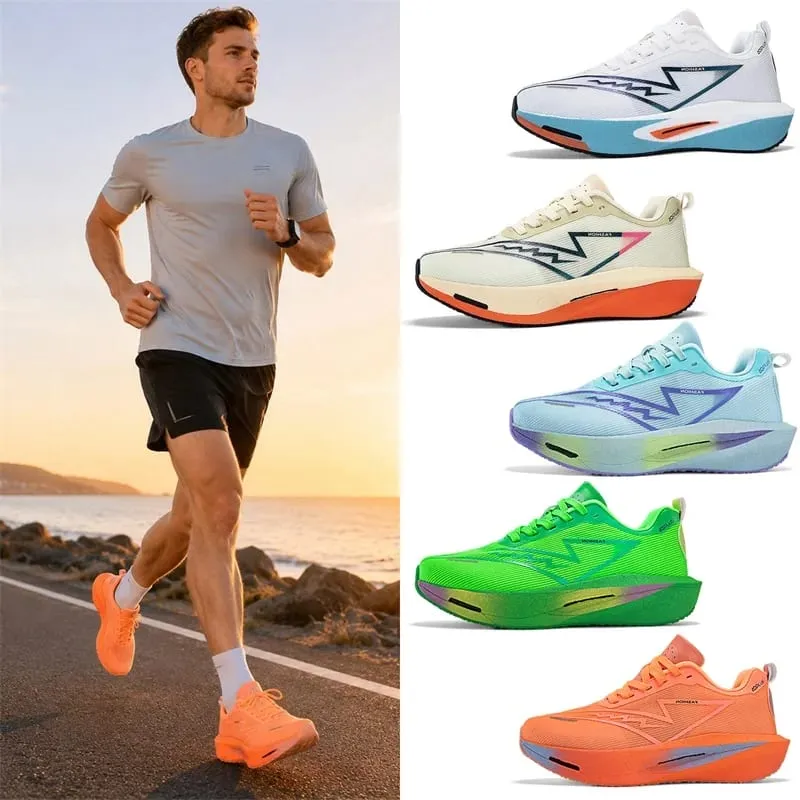 Men Running Shoes Carbon Board Marathon Sports Speciality Breathable Lightweight Women's Comfortable Athletic Nonskid Sneakers — image 7