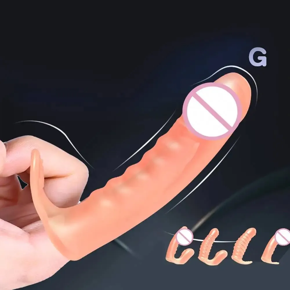 Sex Toys For Women Men Adult Erotic Bdsm G Spot Vagina Massager No Vibrator Butt Plug Finger Sleeve Clitoris Stimulator Sex Shop — image 5