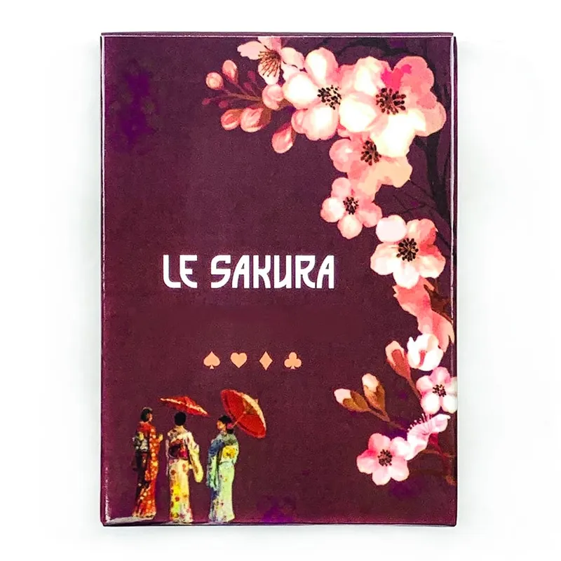 Novo jogo de cartas le sakura 36 cartas flores de cerejeira elegante e compacto inclui guia ideal para práticas espirituais de viagens