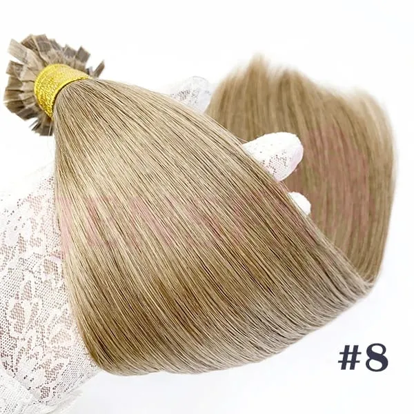 Straight Flat Tip Human Hair Extensions 16"-26" Inch 1g/Strand 100% Hair Extensions Keratin Capsule Fusion Hair For Women — image 12