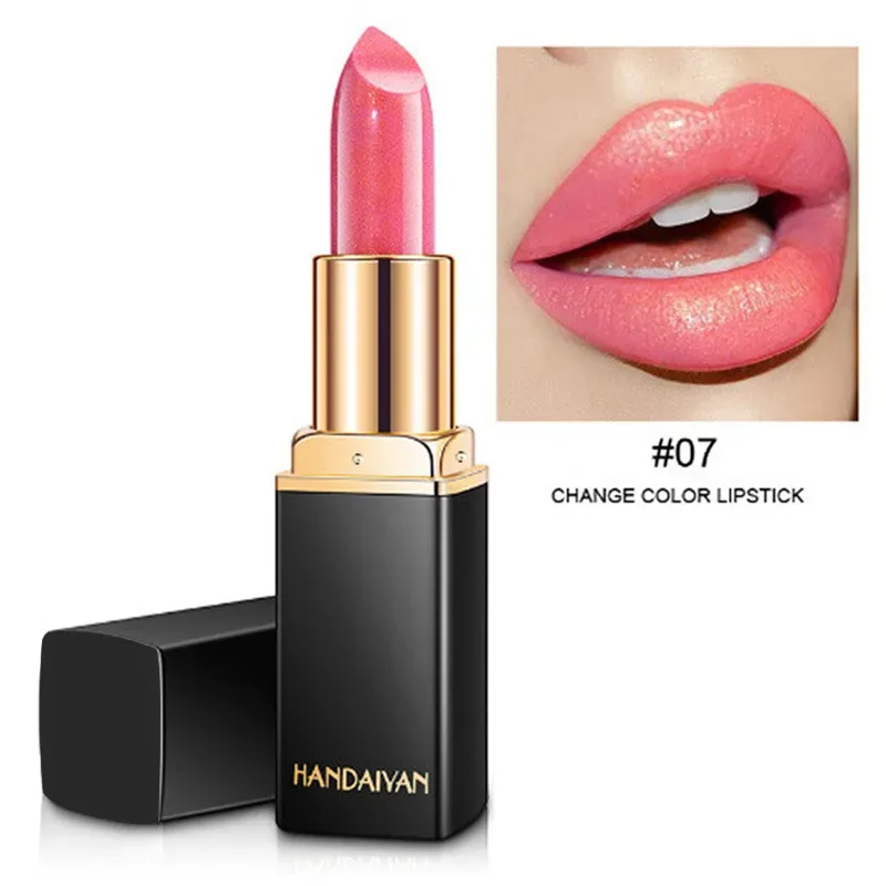 Brand Professional Lips Makeup Waterproof Shimmer Long Lasting Pigment Nude Pink Mermaid Shimmer Lipstick Luxury Makeup Cosmetic — image 12