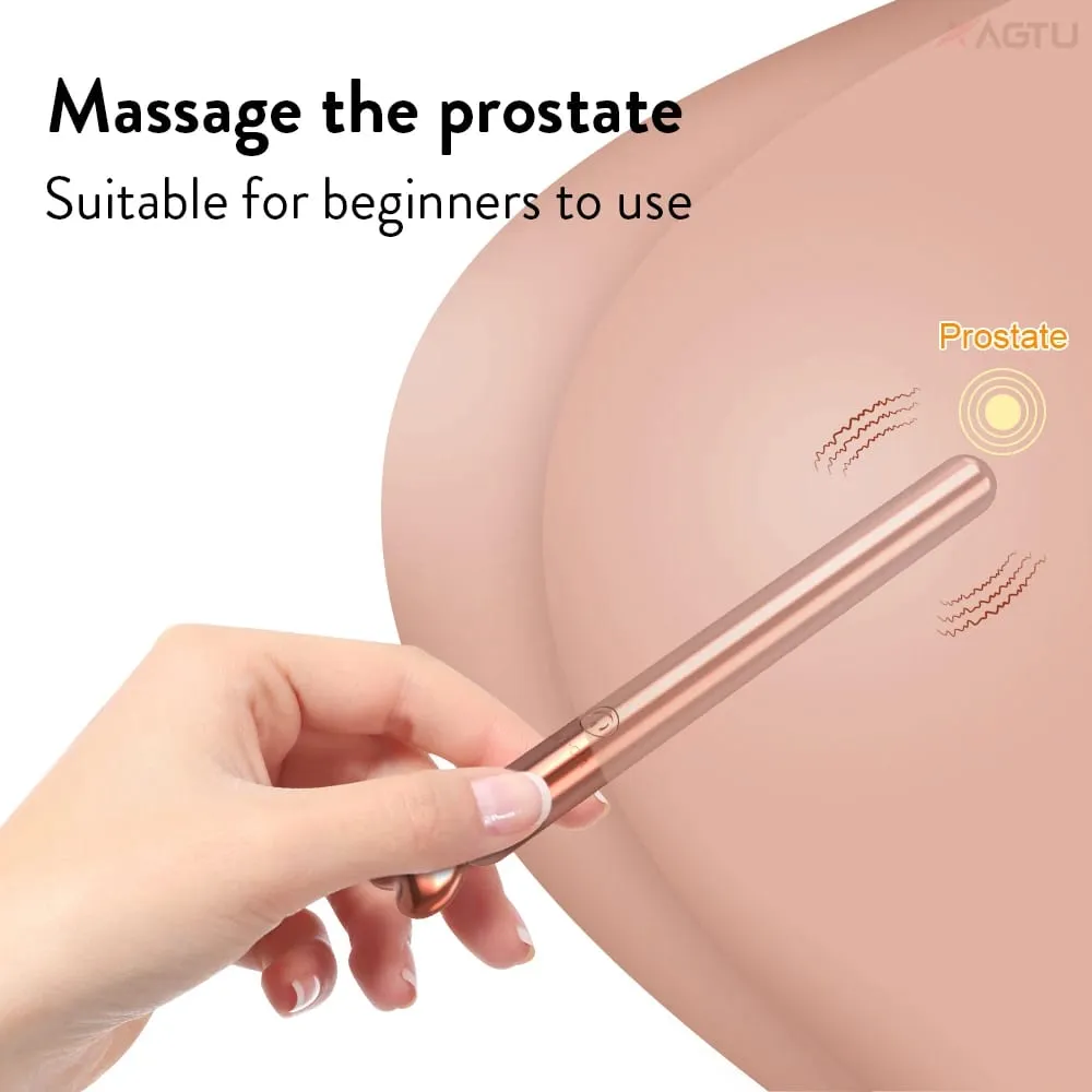 Vibrating Anal Sex Toy for Beginner 0.43inch Width Bullet Vibrator Anal Plug for Gay Prostate Massager Butt Plug Adult Goods — image 2
