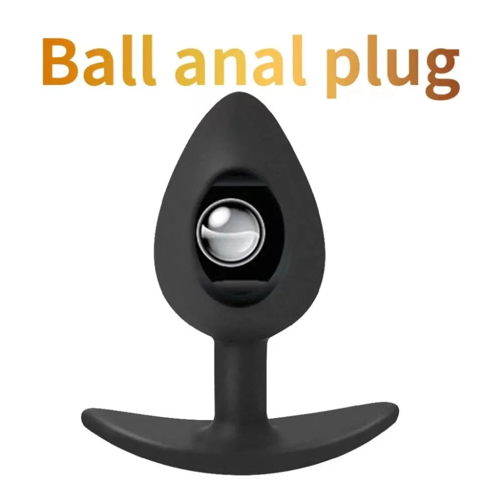1pc Silikon Anal Plug Integrierte Kugeln Anfänger bis Senior Größe Gesäß G-Punkt Massage Erwachsene Sex Spielzeug — image 4