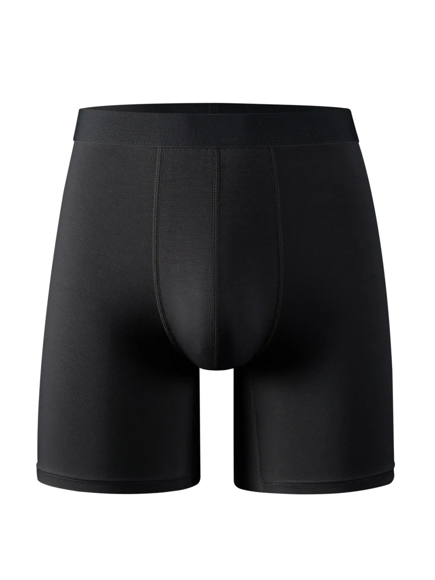 5pcs 95% Bamboo Fiber 5% Spandex Men's Length Long Leg Boxer Classic Design Comfortflex Waistband Underwear Man Sports — image 11