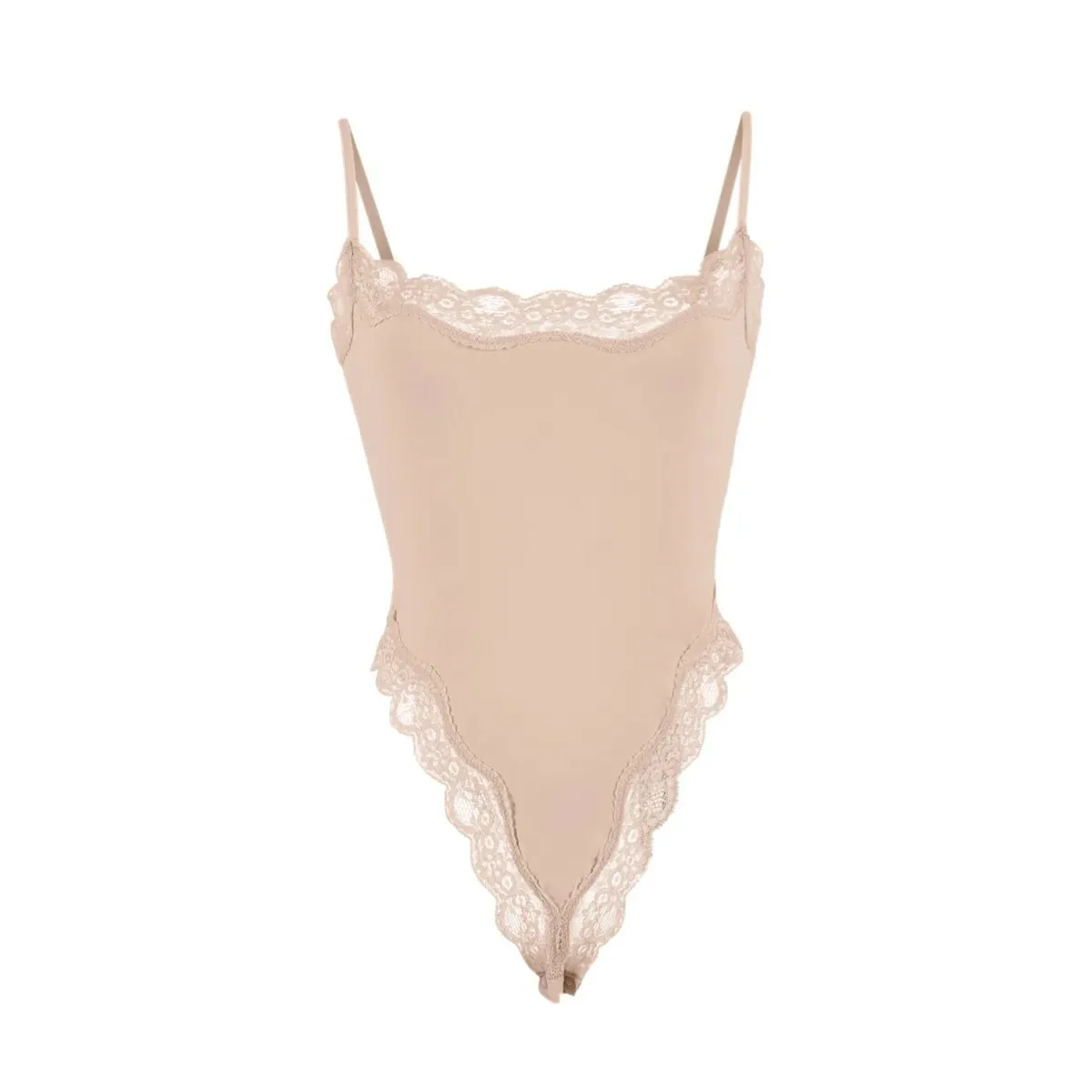 Lace Camisole Bodysuit Women Solid Sleeveless Backless Body Shaper Jumpsuit One Piece Sexy Slim Bodycon Rompers Summer Tank Tops — image 15