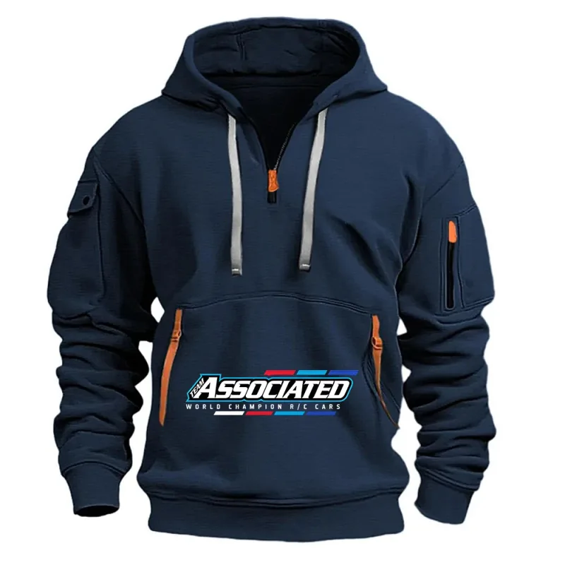 Rc Team Associated Men's Hoodie Multi Pocket Zipper Casual Sports Hoodie Men Loose Pullover Fashion Sweatshirt Long-Sleeve tops — image 3