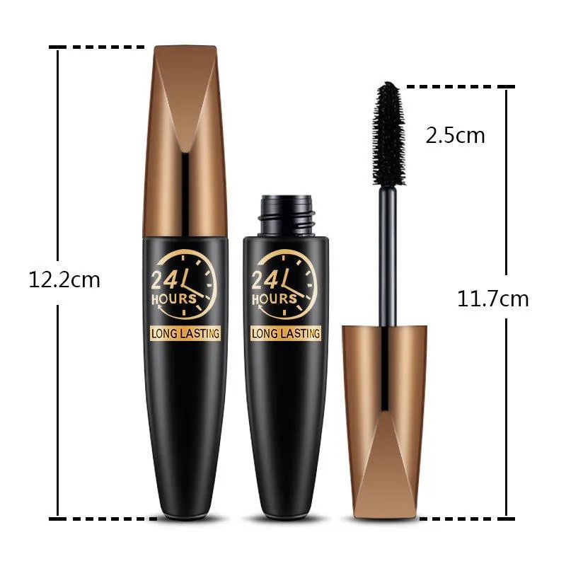 Rímel preto 5d à prova d'água, alonga os cílios, extensão de fibra de seda, maquiagem para os olhos para mulheres, cosméticos, maquiagem coreana — image 5