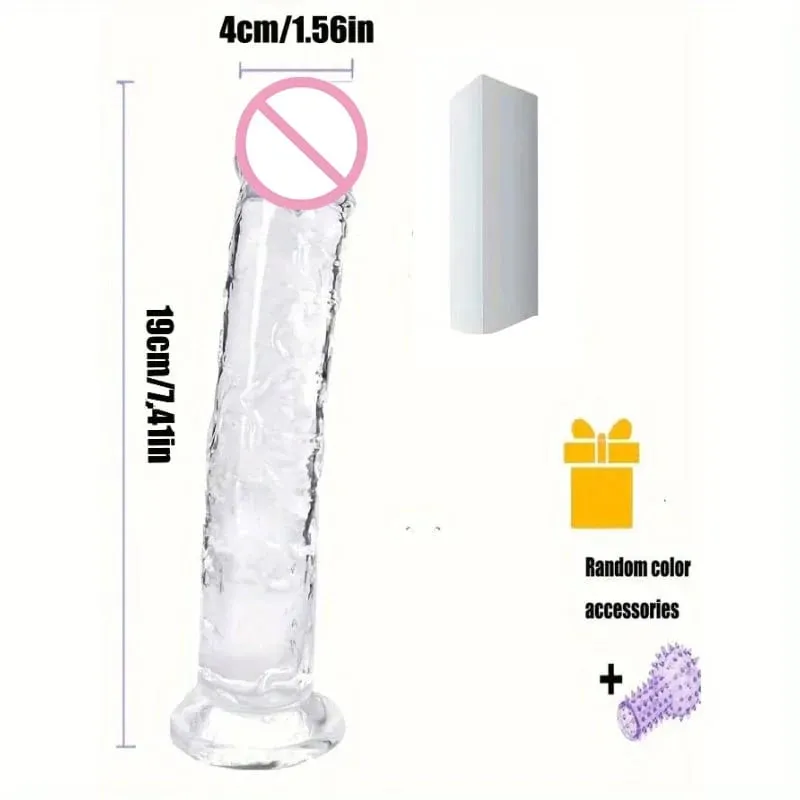 Cheap Women Big Transparent Dildo Suction Cup Erotic Anal Jelly Dick Soft Clitori Vaginal Masturbators Penis Adult Sex Toy 18+ — image 17