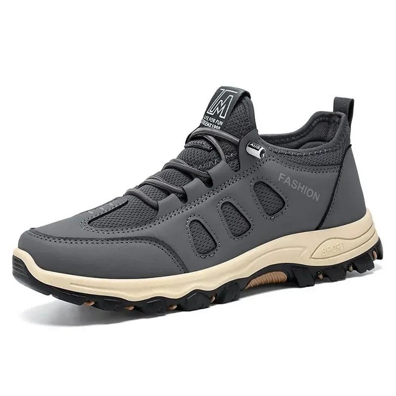 Men's Hiking Shoes Fashion High Quality Men Sneakers Outdoor Trekking Climbing Sport Shoes Breathable Lace Up Men Walking Shoes — image 8