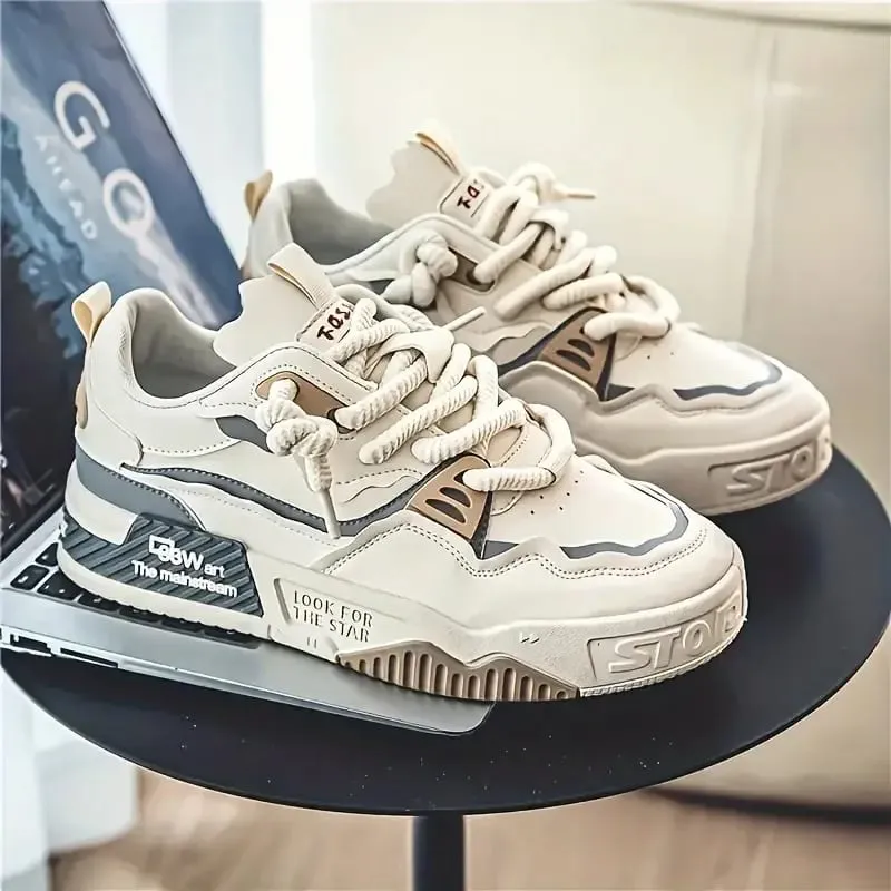 1 Pair of Men's Sports and Casual Shoes Outdoor Versatile Flat Shoes Trendy Vacation Casual Shoes — image 4