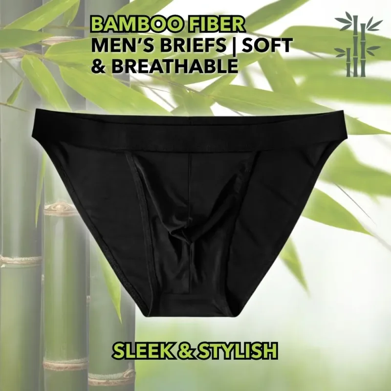 Men's Sexy High Cut Thong Bamboo Briefs Low Rise Integrated Pouch Breathable Athletic Underwear for Bodybuilder Gym Daily Wear — image 1