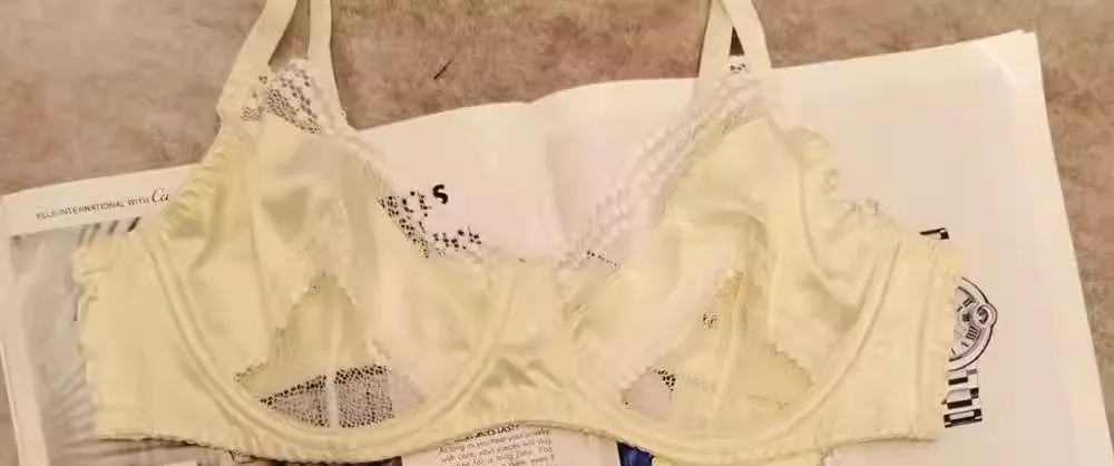Satin Dessous-Set Französischer Spitzen-BH mit Vorder-Verschluss - Ultra dünn Minimizer & Push Up für jede Größe BANERDANNI AB — image 9