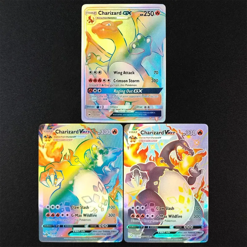 DIY Pokemon Cards Mega Charizard X EX PFL EN 130/094 125/094 Hyper Rare Collectibles PTCG Trading Card — image 2