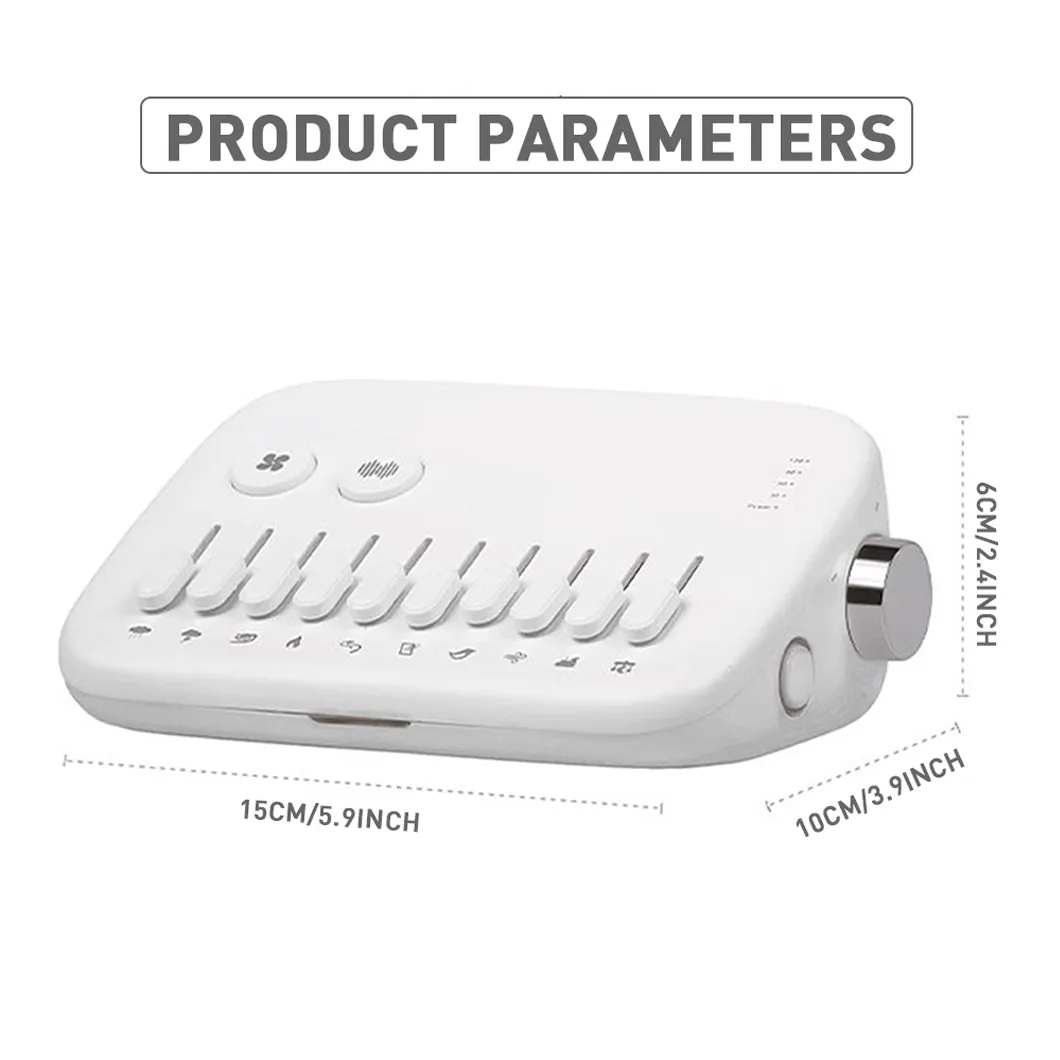 1pc Mini Sleep Sound Machine 10 Soothing Nature Sounds Portable Mini Sleep Sound Machine Noise Cancelling