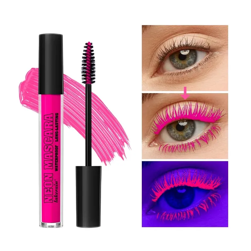 3Pcs Eye Makeup Set Purple Mascara Black Volume Mascara Eyeliner Pencil Waterproof Long Lasting Party Festival Eye Cosmetic Kit