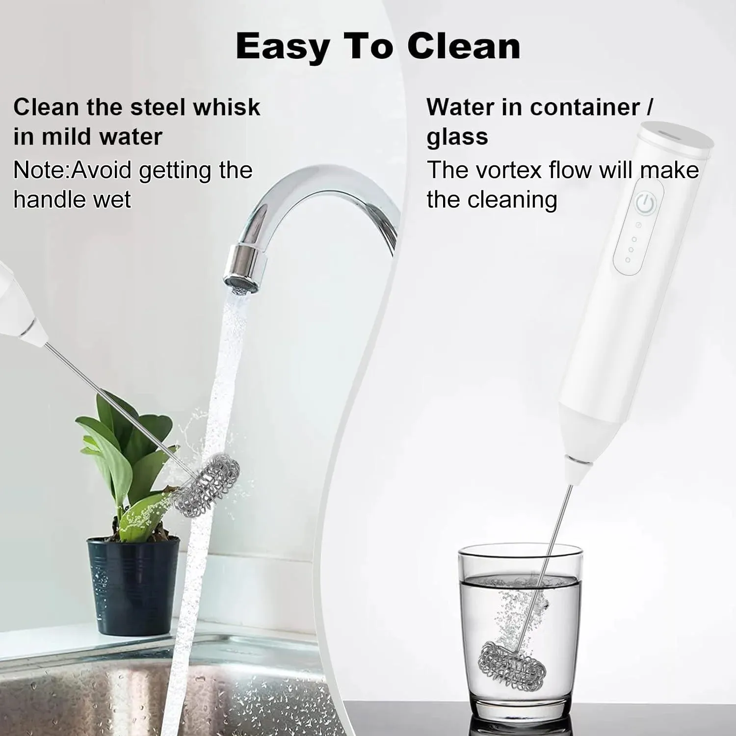 الحليب Frother USB قابلة للشحن 3 سرعات صانع الرغوة القهوة خفقت خلاط كهربائي مقبض خلاط خافق البيض