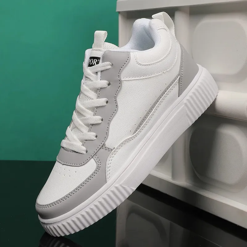 Men's High-Top Sneakers Spring and Summer Trendy Men's Gray Youth Student Shoes Fashionable Versatile Casual Low-Top Sneakers