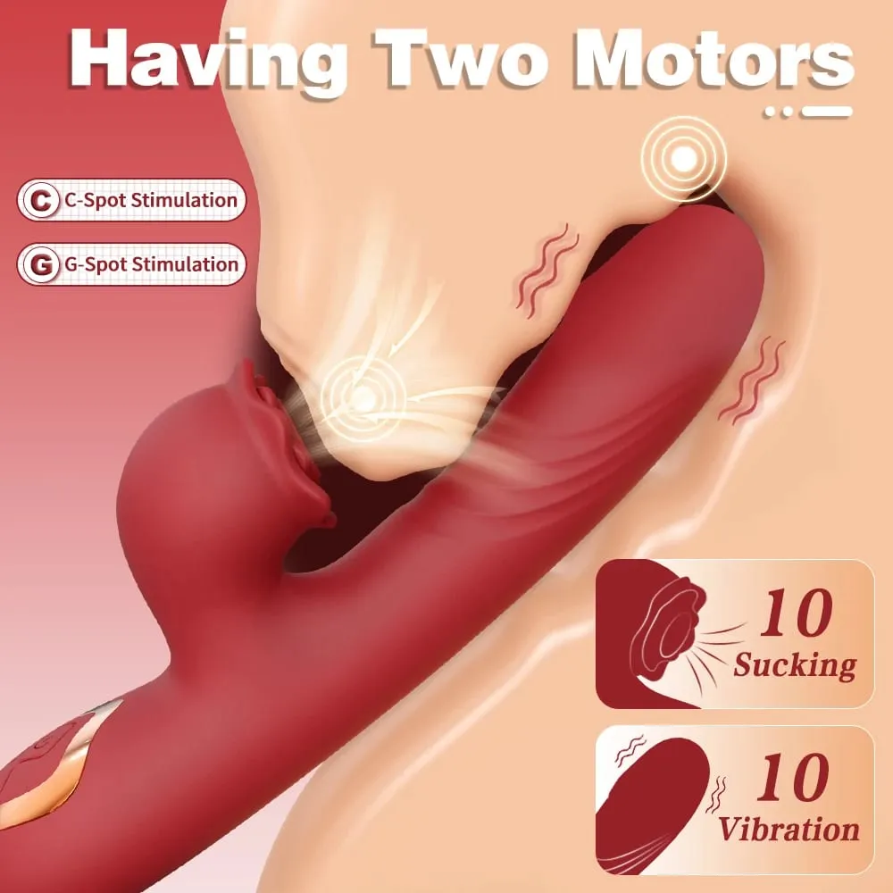Powerful Vibrating Sucking Vibrator Female Sucker Clitoris Stimulator G Spot Dildo Massager Adult Goods Sex Toys Shop for Women — image 2