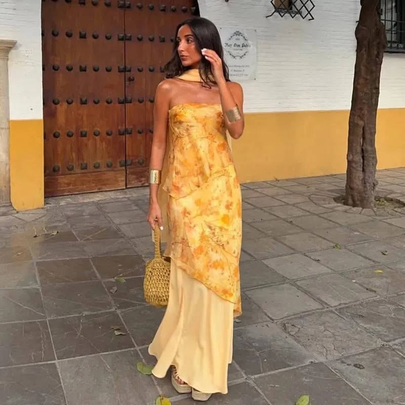 Floral Print Side Split V-Neck Mini Dresses Slim Fitwaist Cinching Puff Sleeve 2026 Summer Elegant Women Party Sweet Vestidos — image 15