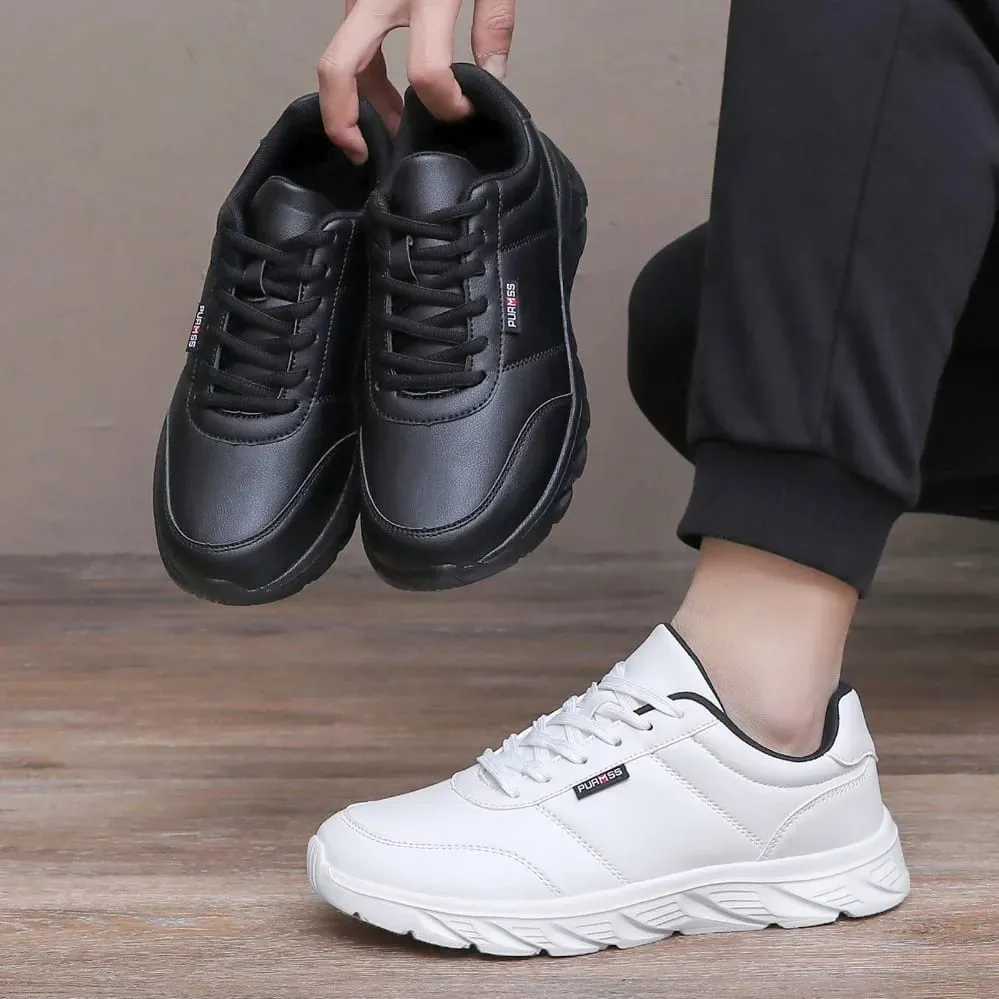 New Men's Sneakers Fashion Leather Men's Casual Shoes Outdoor Jogging Training Shoes High-Quality Comfortable Men's Shoes — image 5