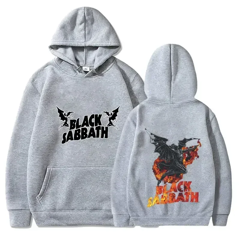 Fall Hoodie - Weekend Men's Retro Rock Women's Casual Printed Heavy Metal Band Album Concert Black Sabbath Music Style Sweater — image 9