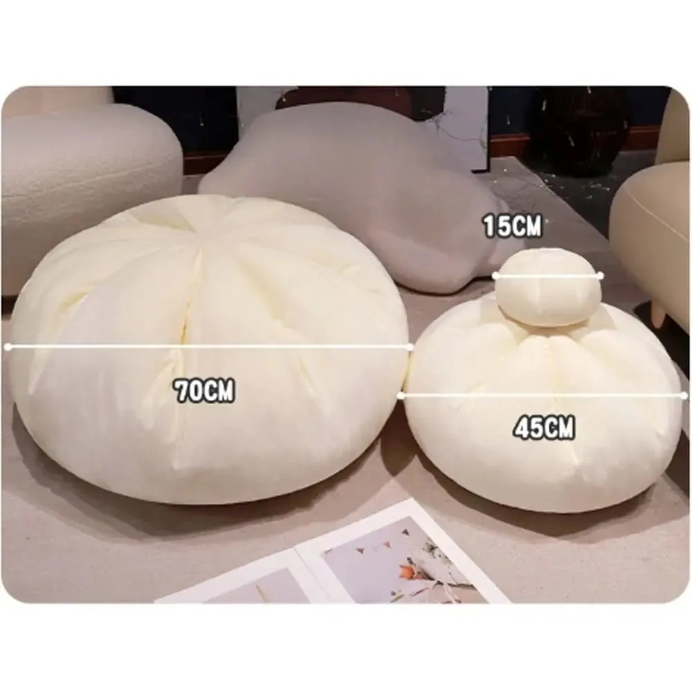 Portable Material Steamed Bun Cushion PP Cotton Filled 45cm Size Throw Pillows Cute Design Soft Texture Cushion For Men — image 5