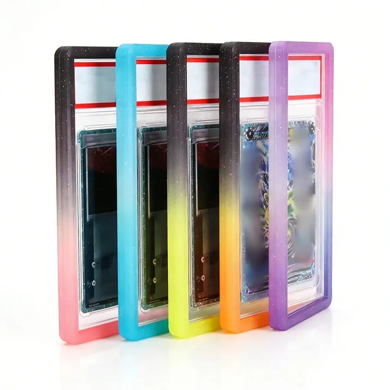 Gradient Silicone Bumper Case Guard Protector Display Sleeves Skin TPU for 35PT Graded Card Slab Sports Game Storage Holder — image 1