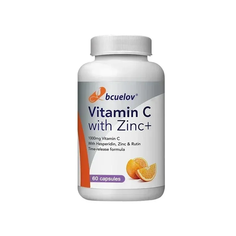 Organic Vitamin C + Zinc Capsules High Absorption Immune Support Antioxidant Collagen Health Supplement - 30/60/120 Counts — image 9