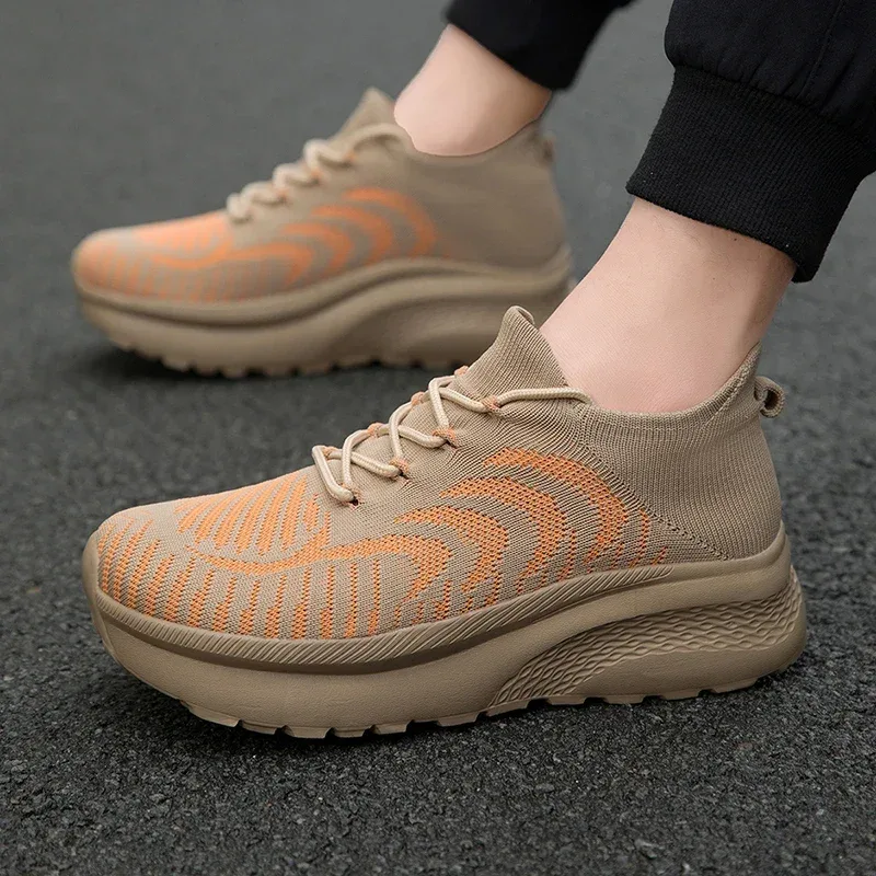 Unisex Men Sneakers Barefoot Casual Wide Last Fashionable Canvas Flat Board Shoe New Wide Toe Breathable Mesh Running Shoes — image 3