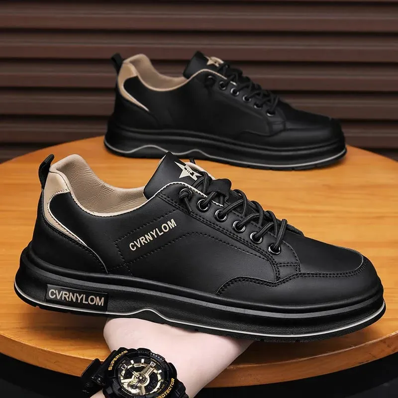 Spring Summer Men Sneakers Breathable Casual Board Shoes Platform Chunky Slip-On Lightweight Walking Footwear Trendy Male — image 6