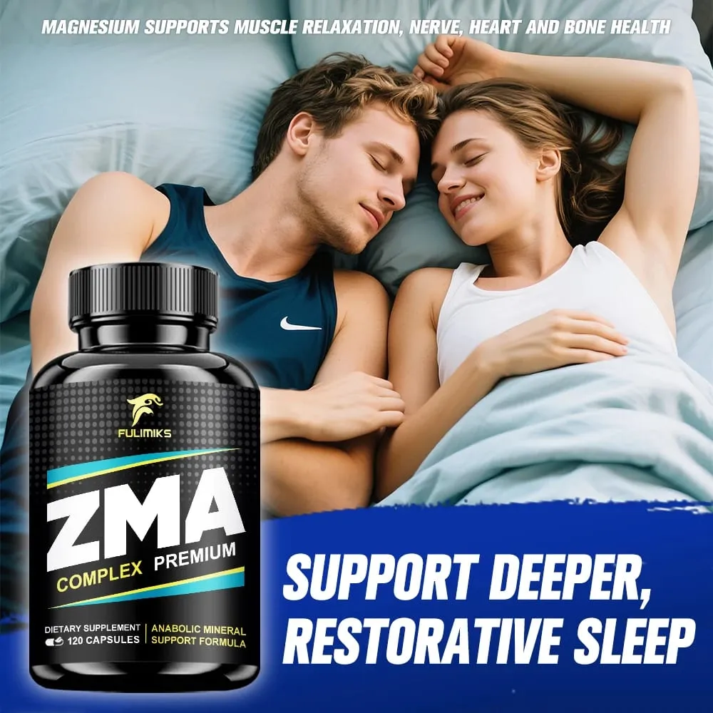 ZMA Supplements Capsules with Zinc Magnesium Vitamin B-6 Support Energy Overall Health Joint Suitable for Men & Women — image 4