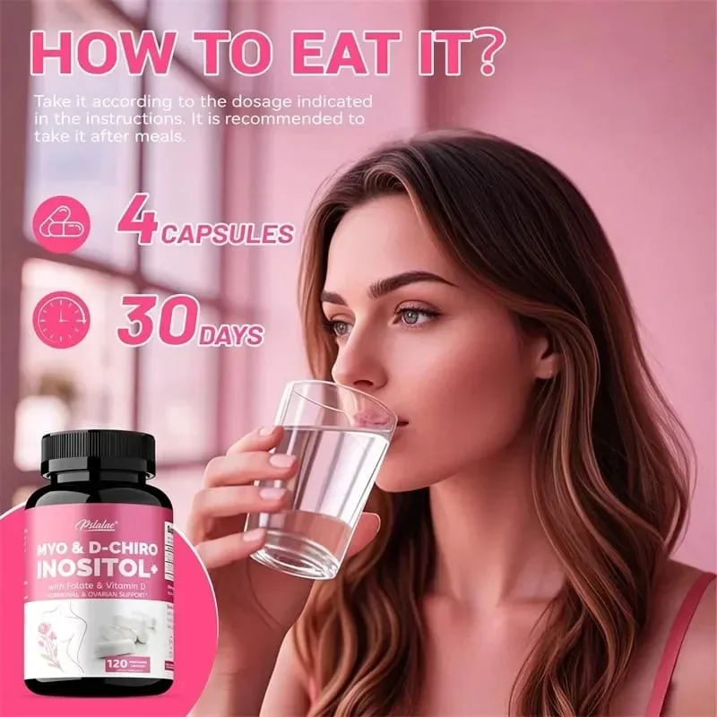 MYO & D-CHIRO INOSITOL - Rich in Vitamins Supports Women's Health and Ovarian Function Improves Immunity Hormone Balance