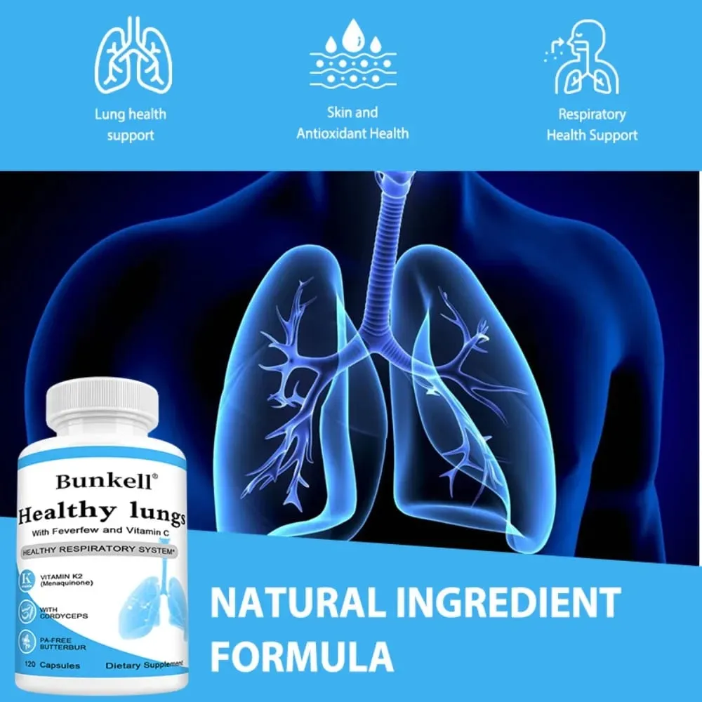 Lung Health Capsules with Vitamin C Balance Respiratory System and Skin Support Superior Respiratory Defense Bronchial Health — image 5