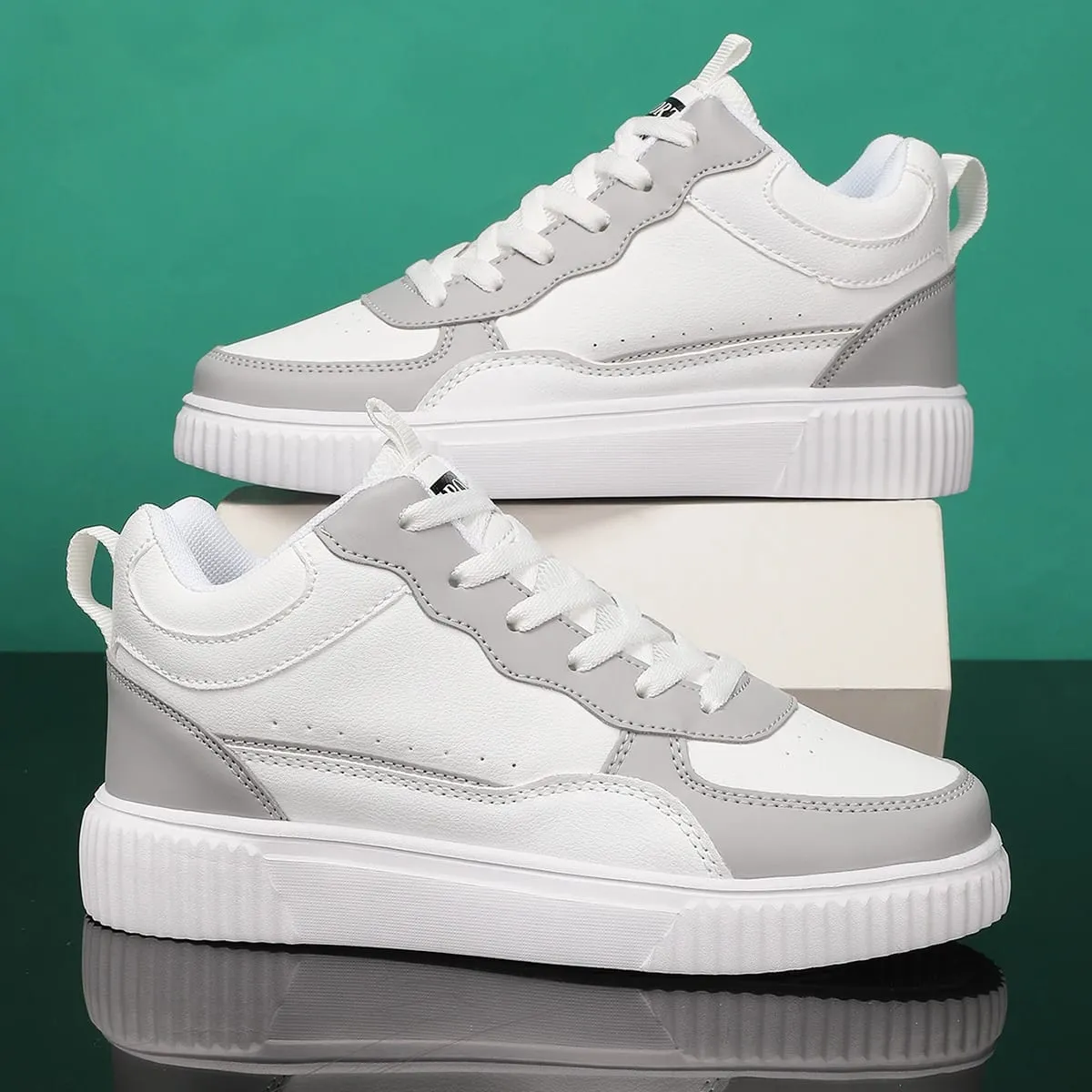 Men's High-Top Sneakers Spring and Summer Trendy Men's Gray Youth Student Shoes Fashionable Versatile Casual Low-Top Sneakers — image 6