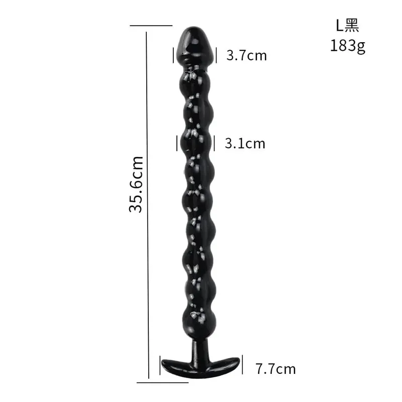 40cm Glass Dildo Artificial Penis Dick Crystal Anal Bead Butt Plug Prostate Massage Masturbate Sex Toy For Adult Women — image 14