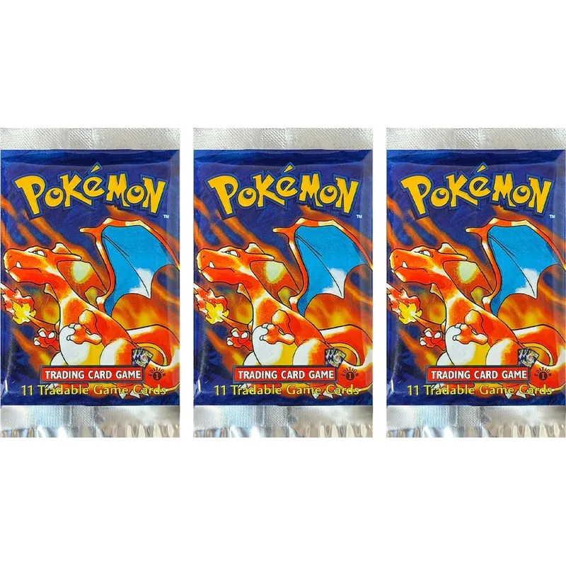 Pokémon Booster Packs Base Fossil Jungle 9 single bags 1 pack/11 Cards and Booster Box 3 1Box/36 Packs models Proxy Game Cards