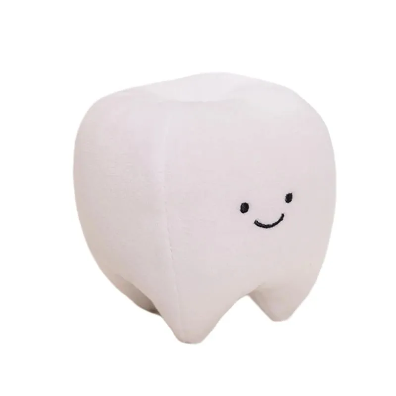Cute Oral Plush Humanoid Toy White Tooth Toothpaste Toothbrush Smiling Plushie Home Decor Prop Gift — image 7