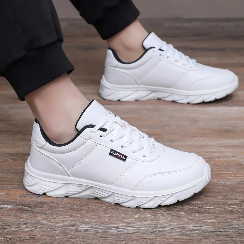 New Men's Sneakers Fashion Leather Men's Casual Shoes Outdoor Jogging Training Shoes High-Quality Comfortable Men's Shoes — image 4
