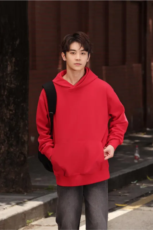 Fashionable Loose Cotton Hooded Sweatshirt for Men and Women, Customized Printed Logo, Embroidered Logo, Spring and Autumn Cloth — image 3