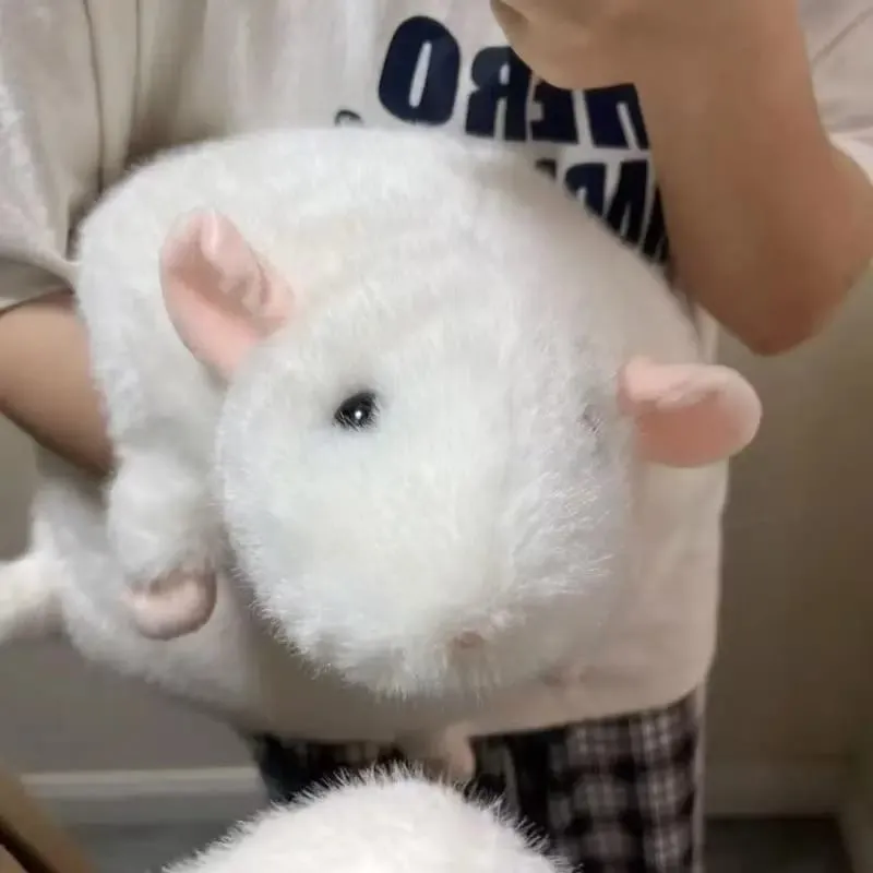 Cute Oversized Big Mouse Plush Pillow Simulation Cartoon Rat Doll 35/50/90cm Birthday Gift — image 4