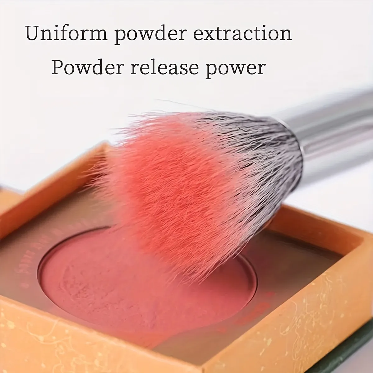 2 PCS Multitask Makeup Brush Professional Blush Contour Brush Soft Synthetic Fiber Make Up Brushes