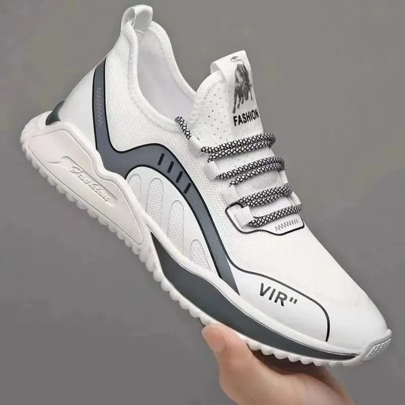 Men's lightweight mesh breathable casual sports shoes summer soft sole comfortable anti slip outdoor running shoes male sneakers — image 4