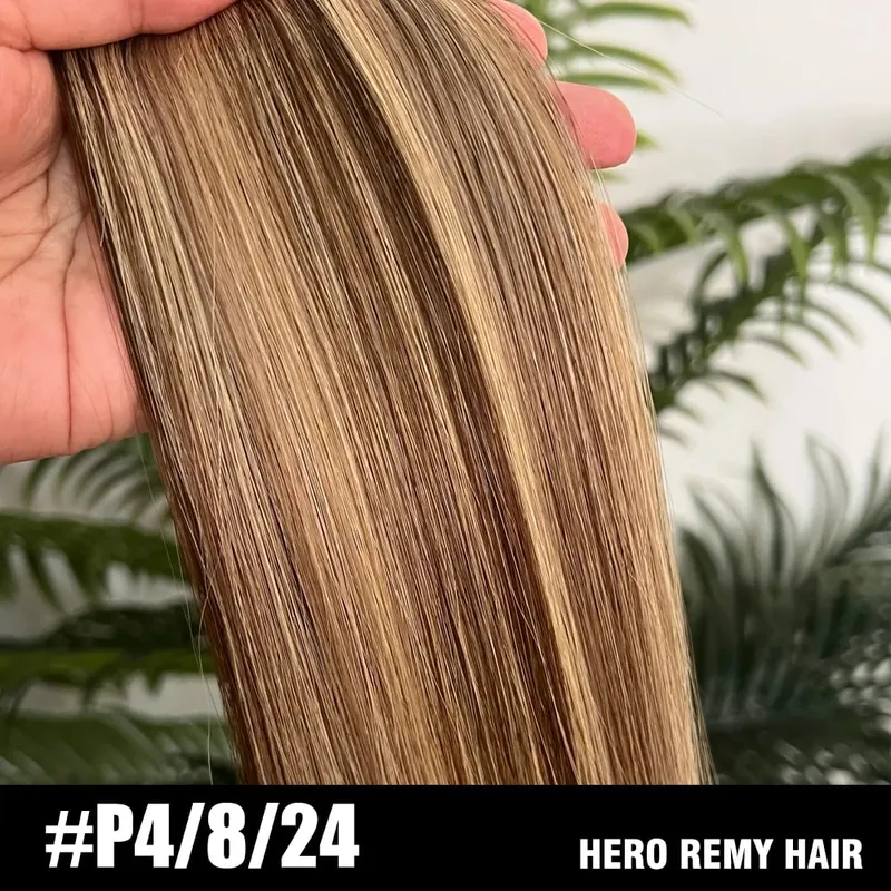 Natural PU Skin Weft Invisible Injection Tape In Human Hair Extensions Double Side Blonde Tape Ins Hair Extensions 2.5g/pieces