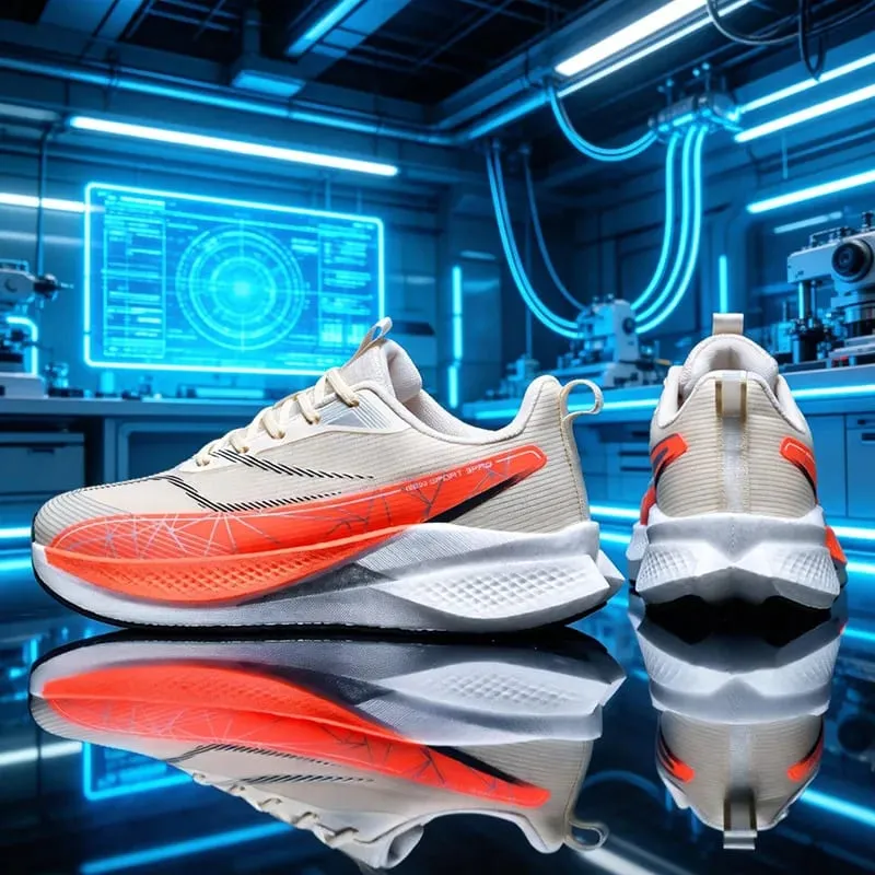 Men Casual Sports Running Shoes Carbon Board Marathon Training Breathable Women's Jogging Athletic Nonskid Walking Sneakers — image 4