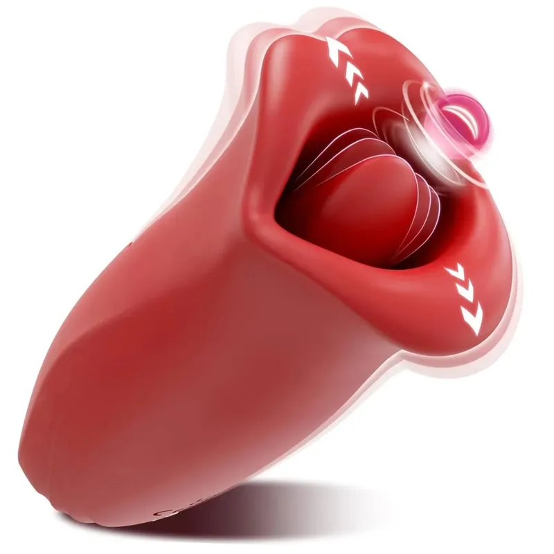 Tongue Licking Vibrator for Women G-Spot Clitoris Vagina Stimulator Massager Nipple Oral Massager Female Massager Sex Toys