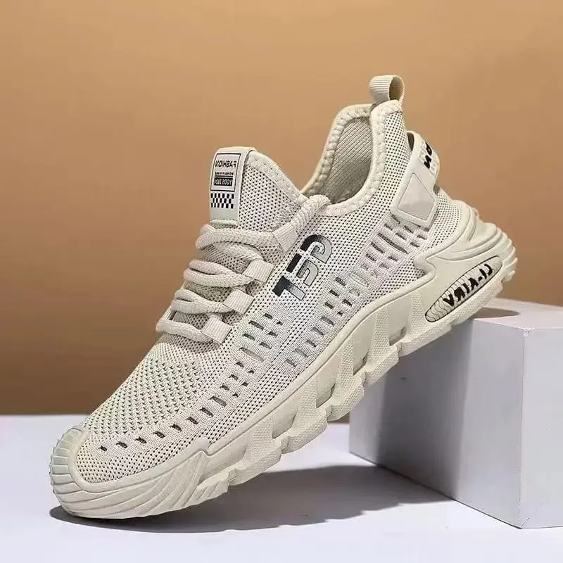 New Men's Sneakers Thick Sole Comfortable Casual Shoes Lightweight Breathable Fashion Running Shoes Luxury Male Tenis Masculino — image 4