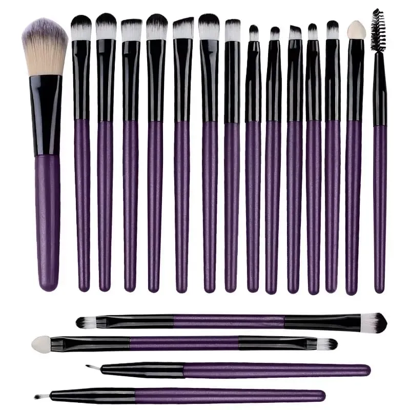 20Pcs Professional Makeup Brushes Set Soft Synthetic Hair Cosmetic Brush for Foundation Eyeshadow Eyebrow Eyeliner Blending Make