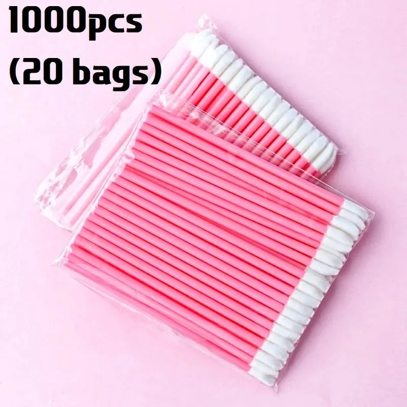 Pukal 50/500/2000Pcs Berus Bibir Aplikator Profesional Borong Tongkat Gincu Wanita Berus Gloss Bibir Aksesori Alat Solek